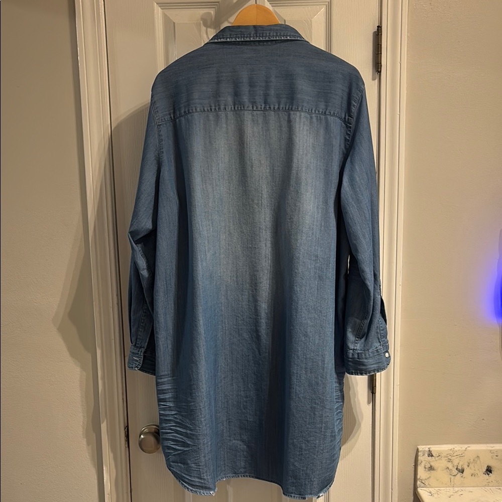 Frank & Eileen Blue Denim Shirt Dress - Picture 3 of 3